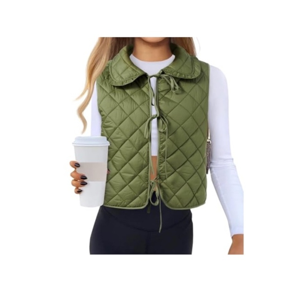 Green Quilted Vest